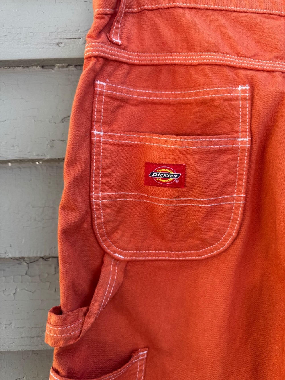 Dickies Orange Carpenter Pants Mens Sz 11/30x30 Relaxed Fit 100% cotton, USA